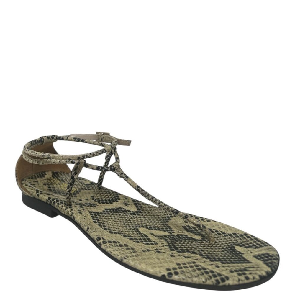 Paris Texas Jacky Python Printed Leather Thong An… - image 2